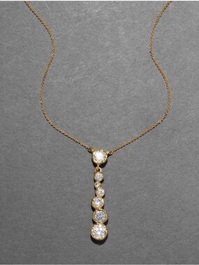 ALEXIS BITTAR Asterales Bubble Necklace Gold Clear C Z JL21